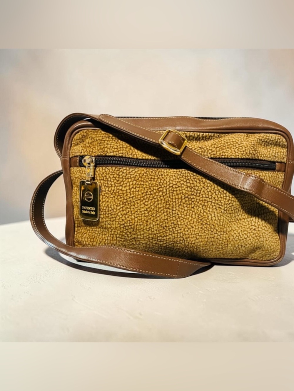 Borbonese Quail Suede Crossbody/Shoulder bag - Picture 10 of 10